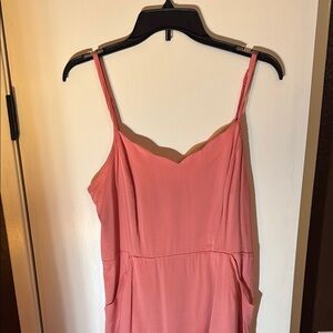 Stylish Pink Spaghetti Strap Dress